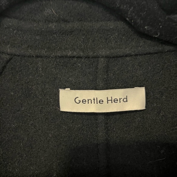 GENTLE HERD - women’s wool black coat / size 2x - Picture 3 of 9